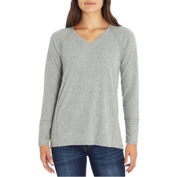 Wildfox Haley Gray Brushed Sweatshirt Large - Picture 1 of 7
